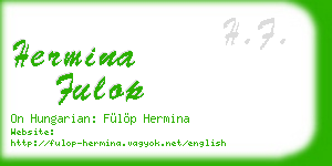 hermina fulop business card